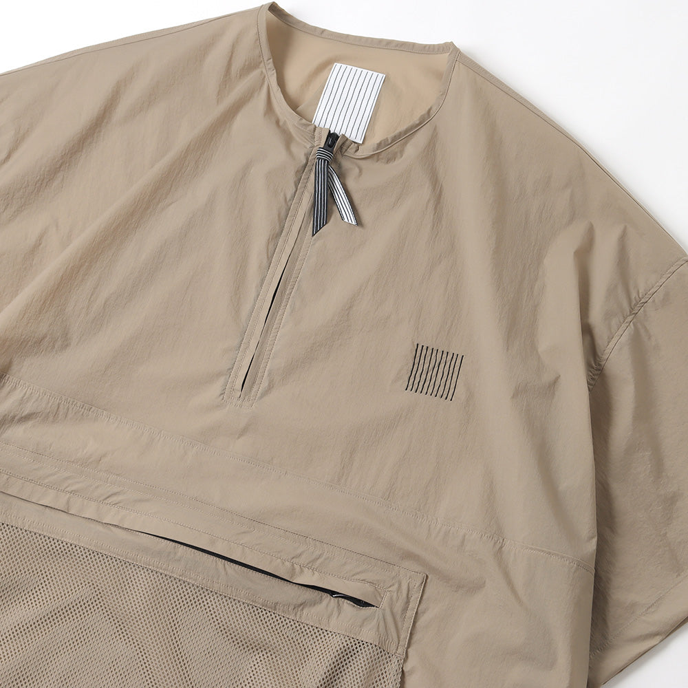 STRIPES FOR CREATIVE HALF ZIP NYLON SHIRT